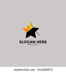 King Star Logo Design simple and modern