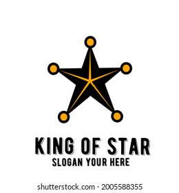 King star of logo very suitable for symbol company and comunity