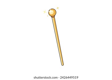 king stick icon vector illustration