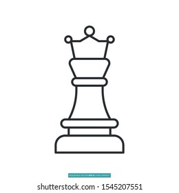 king strategy icon vector illustration logo template for many purpose. Isolated on white background.