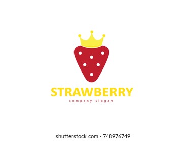 king strawberry logo