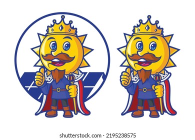 King Sun Cartoon Mascot Character