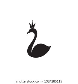 king swan wtth crown
