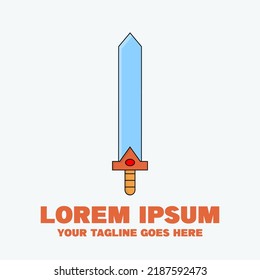 King Sword Logo. Logo template
