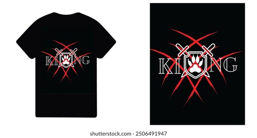 king t shirt design of king 