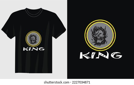 Design-Vektorgrafik von King t Shirt, T-Shirt-Design für den männlichen König wie ein König	