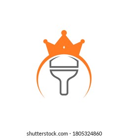 king Table Tennis logo design concepts. Sport labels vector illustration for ping pong club