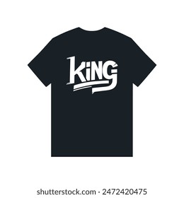 king text t shirt fashion vector illustration template design