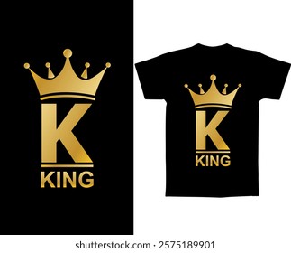 King text t shirt vector design