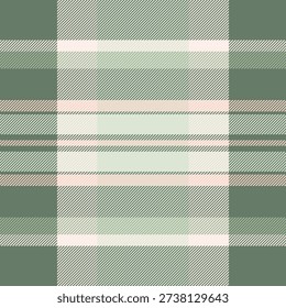 King textile fabric background, wide tartan pattern seamless. Stripe texture check vector plaid in pastel and white colors palette.