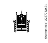 the king throne icon is suitable for your web, apk or project with a medieval theme