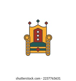 the king throne icon is suitable for your web, apk or project with a medieval theme