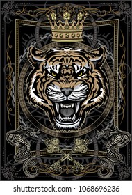 King. Tiger Face