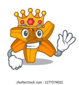 King tiger lily flower isolated on mascot