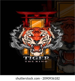 The king tiger vector design