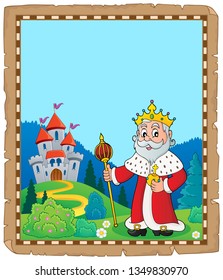 King topic parchment 2 - eps10 vector illustration.