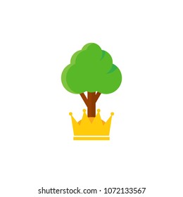 King Tree Logo Icon Design