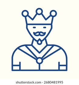King diseño elegante de moda útil arte de Ilustración vectorial creativa colorido background.eps