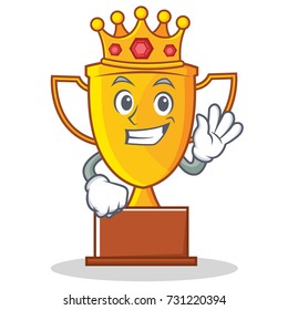 King trophy character cartoon style