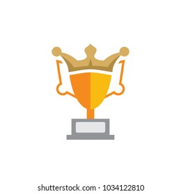 King Trophy Logo Icon Design