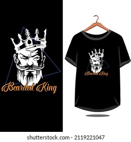 king t-shirt design and vector