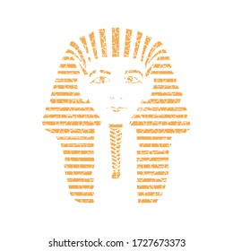 King Tut .Tutankhamun Mask Vector Design