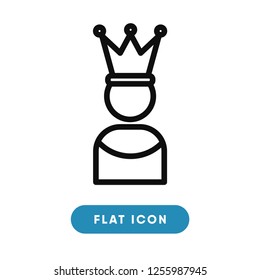 King vector icon