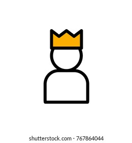 king vector icon