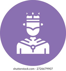 King Vector Icon Design Illustration