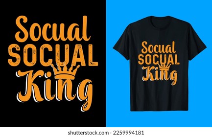 King, Vector, Typography T-Shirt Design