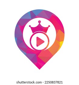 King Video vector logo design template. Royal film logo design vector.