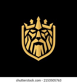 the king viking logo design