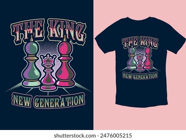 THE KING VINTAGE T SHIRT DESIGN