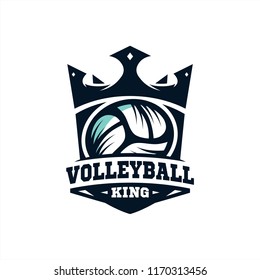 King Volleyball Logo vol 2.0