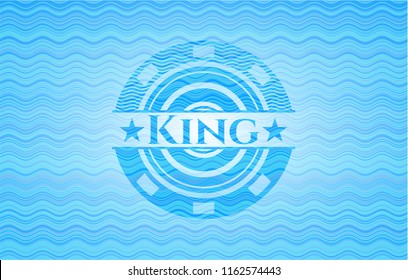 King water concept style emblem.