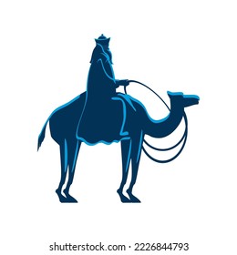 Königsweise auf Kamelsymbol einzeln