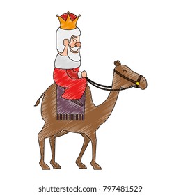 king wizard in camel avatar character