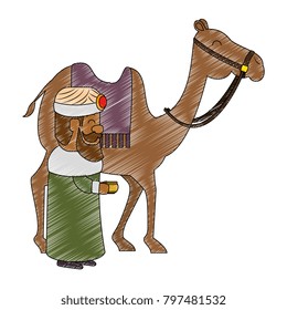 king wizard in camel avatar character