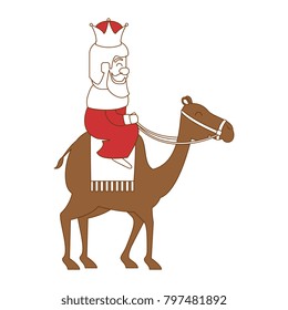 king wizard in camel avatar character