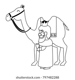 king wizard in camel avatar character