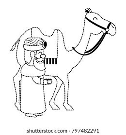 king wizard in camel avatar character