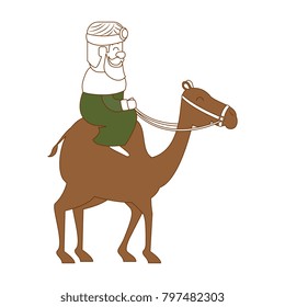 king wizard in camel avatar character