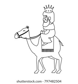 king wizard in camel avatar character