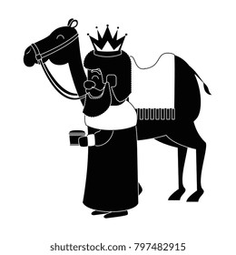 king wizard in camel avatar character