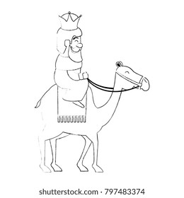 king wizard in camel avatar character
