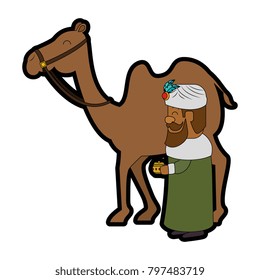 king wizard in camel avatar character