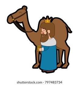 king wizard in camel avatar character