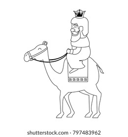 king wizard in camel avatar character