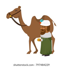 king wizard in camel avatar character