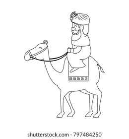 king wizard in camel avatar character